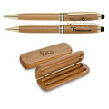 Eco-Friendly Bamboo Stylus Pen/Pencil Set
